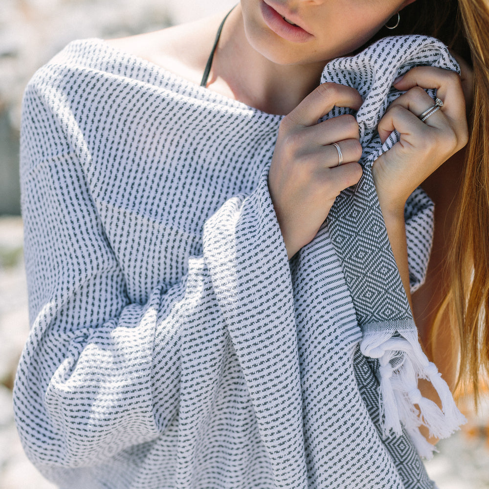 Dimanta Stripe Turkish Towels – The Cotton Company