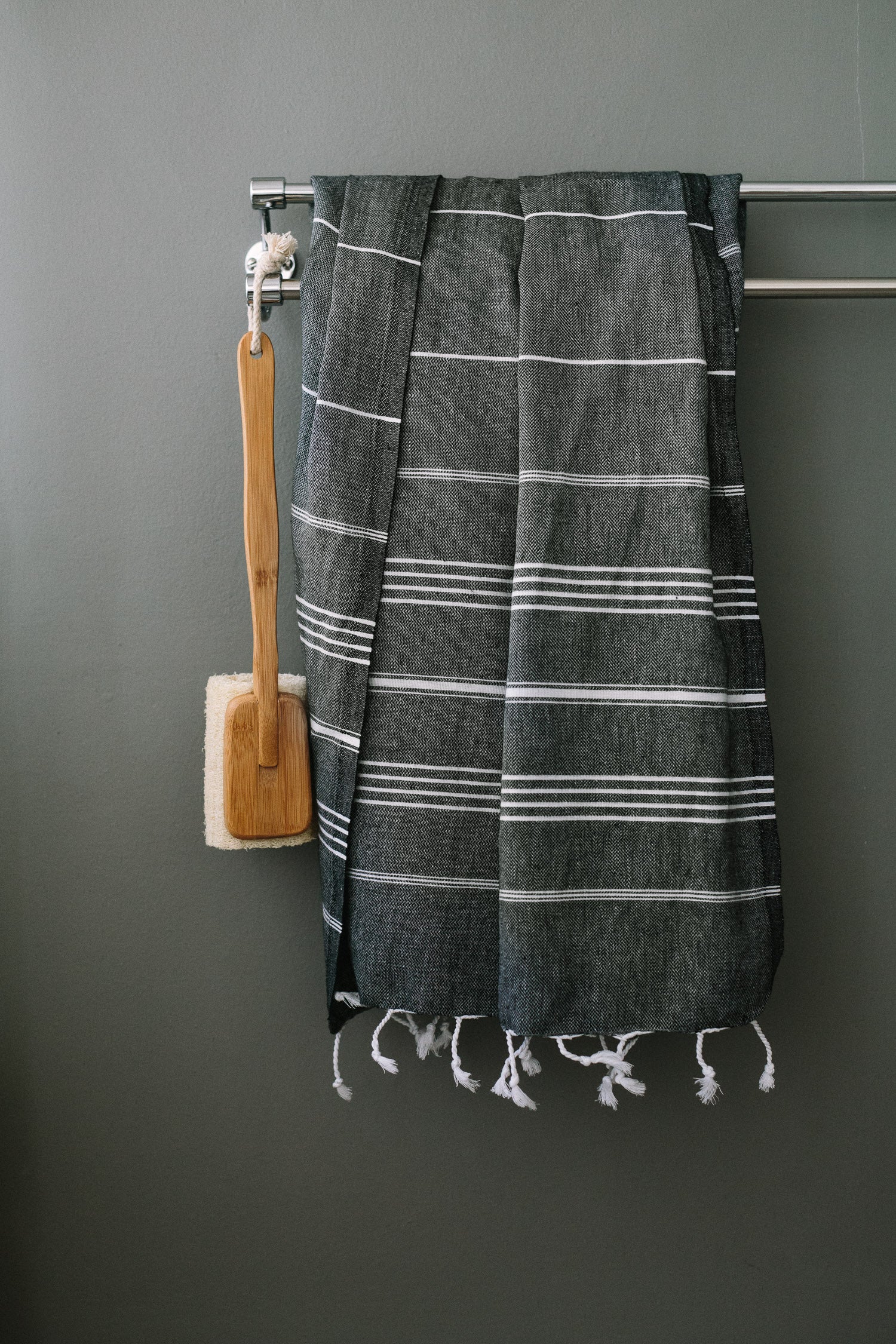 Black turkish bath towels sale